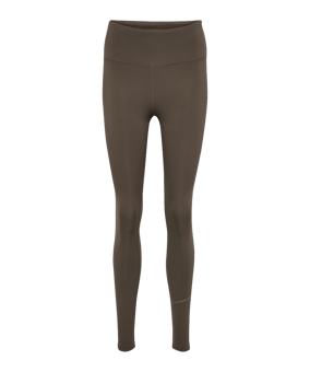 Hummel Court Mid Waist Pocket Leggings Damen Braun F8181 - braun