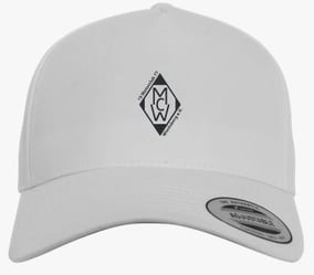 Merch 5 Panel Curved Cap Blau
