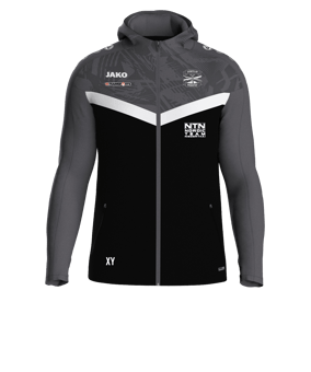JAKO Iconic Kapuzenjacke Schwarz F801