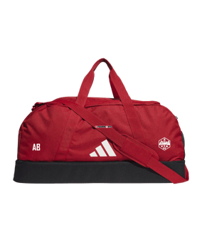 adidas Tiro League Duffel Bag Gr. L Rot Weiss