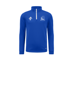 Sweat-shirt à col zippé mi-hauteur adidas Entrada 22 enfants bleu