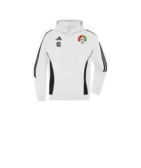 adidas Tiro 24 Hoody Kids Weiss Schwarz