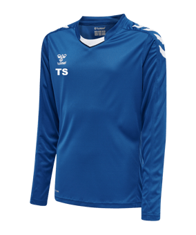 Hummel hmlCORE XK Trikot langarm Kids Blau F7045