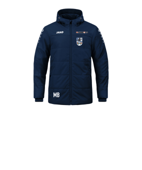JAKO Team Coach Kapuzenjacke Kids Blau F900