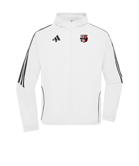 Veste coupe-vent adidas Tiro 24 blanche noire 