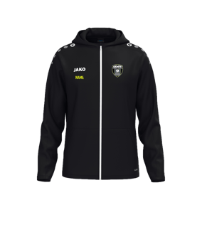 JAKO One Kapuzenjacke Schwarz F800