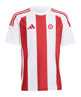 adidas Striped 24 Trikot Kids Weiss Rot