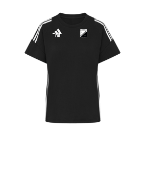adidas Tiro 24 T-Shirt Damen Schwarz Weiss