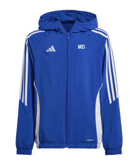 adidas Tiro 24 Windbreaker Kids Blau Weiss