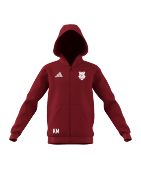 adidas Entrada 26 Kapuzenjacke Kids Rot