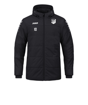 JAKO Team Coach Kapuzenjacke Schwarz F800