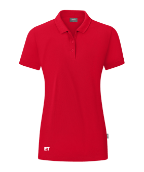 JAKO Organic Poloshirt Damen Rot F100
