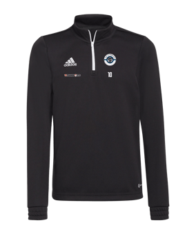 adidas Entrada 22 HalfZip Sweatshirt Kids Schwarz