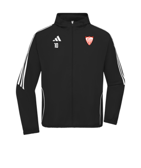 Veste coupe-vent adidas Tiro 24 noire blanche 