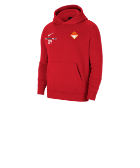 Nike Park 20 Fleece Hoody Kids Rot Weiss F657
