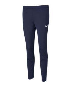 PUMA teamLIGA Trainingshose Damen Blau Weiss F06 - dunkelblau
