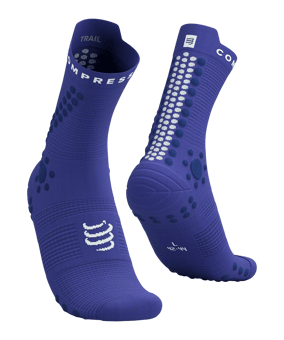 Compressport Pro Racing v4.0 Trail Socken Blau - blau