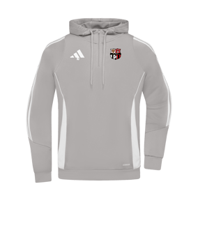 Sweat à capuche de Training adidas Tiro 24 gris blanc