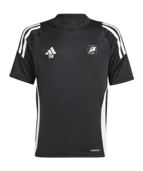 adidas Tiro 24 Trikot Kids Schwarz Weiss
