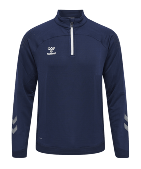 Hummel hmlLEAD HalfZip Sweatshirt Blau F7026 - blau