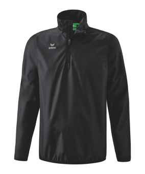 Erima Team Halfzip Regensweatshirt Schwarz - schwarz