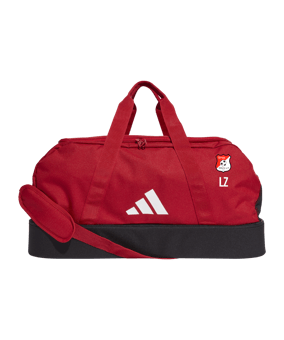 adidas Tiro League Duffel Bag Gr. M Rot Weiss