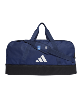 adidas Tiro League Duffel Bag Gr. L Blau Weiss