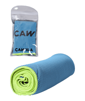 Cawila Academy Ice kühlendes Handtuch Blau Gelb - blau
