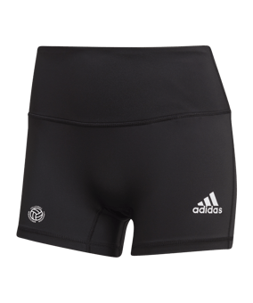 adidas 4in Short Tight Damen Schwarz Weiss