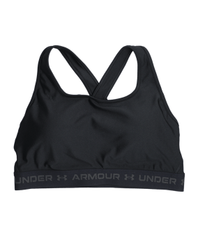 Under Armour Crossback Mid Sport-BH Damen F001 - schwarz
