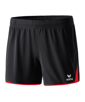 Erima 5-Cubes Short Damen Schwarz Rot - schwarz