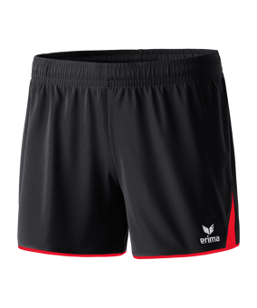 Erima 5-Cubes Short Damen Schwarz Rot - schwarz