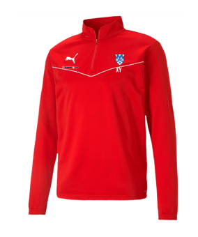 PUMA teamRISE HalfZip Sweatshirt Rot F01