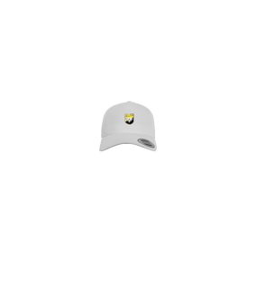 Merch 5 Panel Curved Snapback Cap Weiss | logo4c
