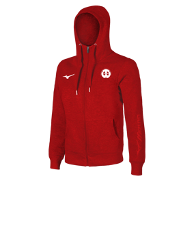 Mizuno Sweat FZ Hoody Kids Rot F62