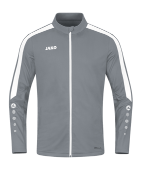 JAKO Power Polyesterjacke Damen Grau Weiss F840 - grau