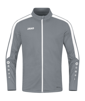 JAKO Power Polyesterjacke Damen Grau Weiss F840