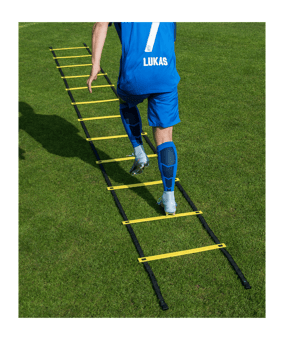 Cawila CORE Koordinationsleiter 8m inkl. Tasche | variable Sprossen - gelb