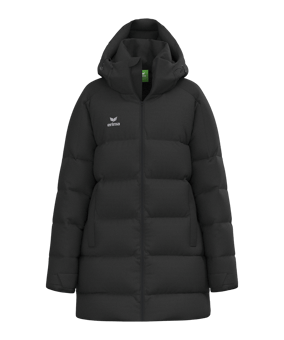 Erima Premia Parka Winterjacke Damen Schwarz - schwarz