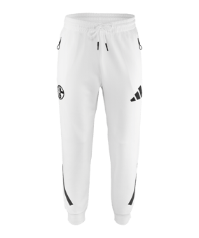 adidas FC Schalke 04 Z.N.E. Jogginghose Weiß - weiss