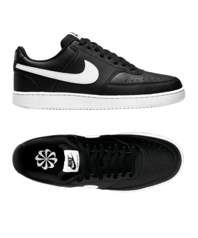 Nike Court Vision Low Schwarz Weiss F001 - schwarz
