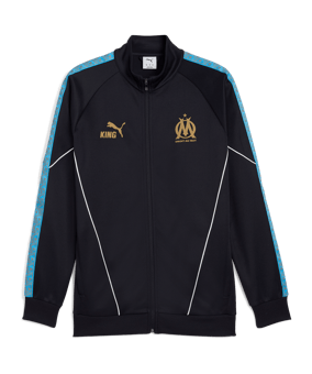 PUMA Olympique Marseille KING Anthem Jacke Blau F16 - blau