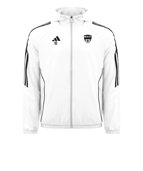 Veste coupe-vent adidas Tiro 24 blanche noire 