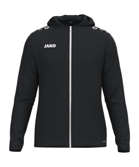 JAKO One Kapuzenjacke Schwarz F800 - schwarz