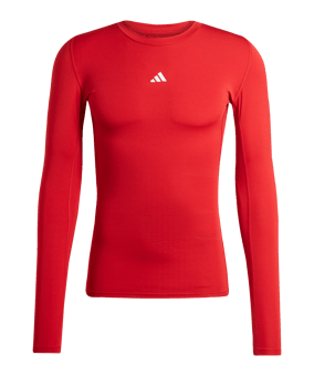 adidas Techfit Longsleeve Rot - rot