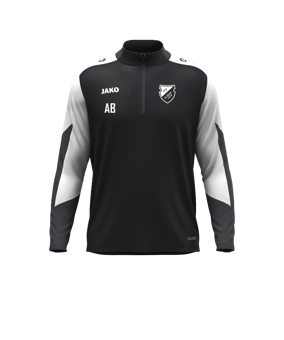 JAKO Dynamic Zip Top Sweatshirt Schwarz F826