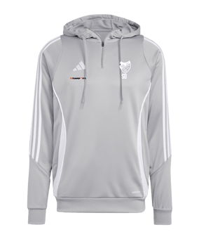 adidas Tiro 24 Training Hoody Grau Weiss