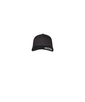 Merch 5 Panel Retro Trucker Cap Schwarz | wappen toneintone