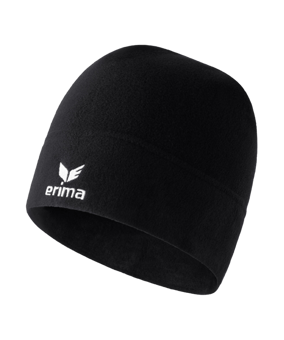 Erima Fleece Beanie Mütze Kids Schwarz - schwarz