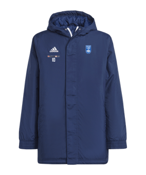 adidas Entrada 22 Stadium Jacke Kids Blau